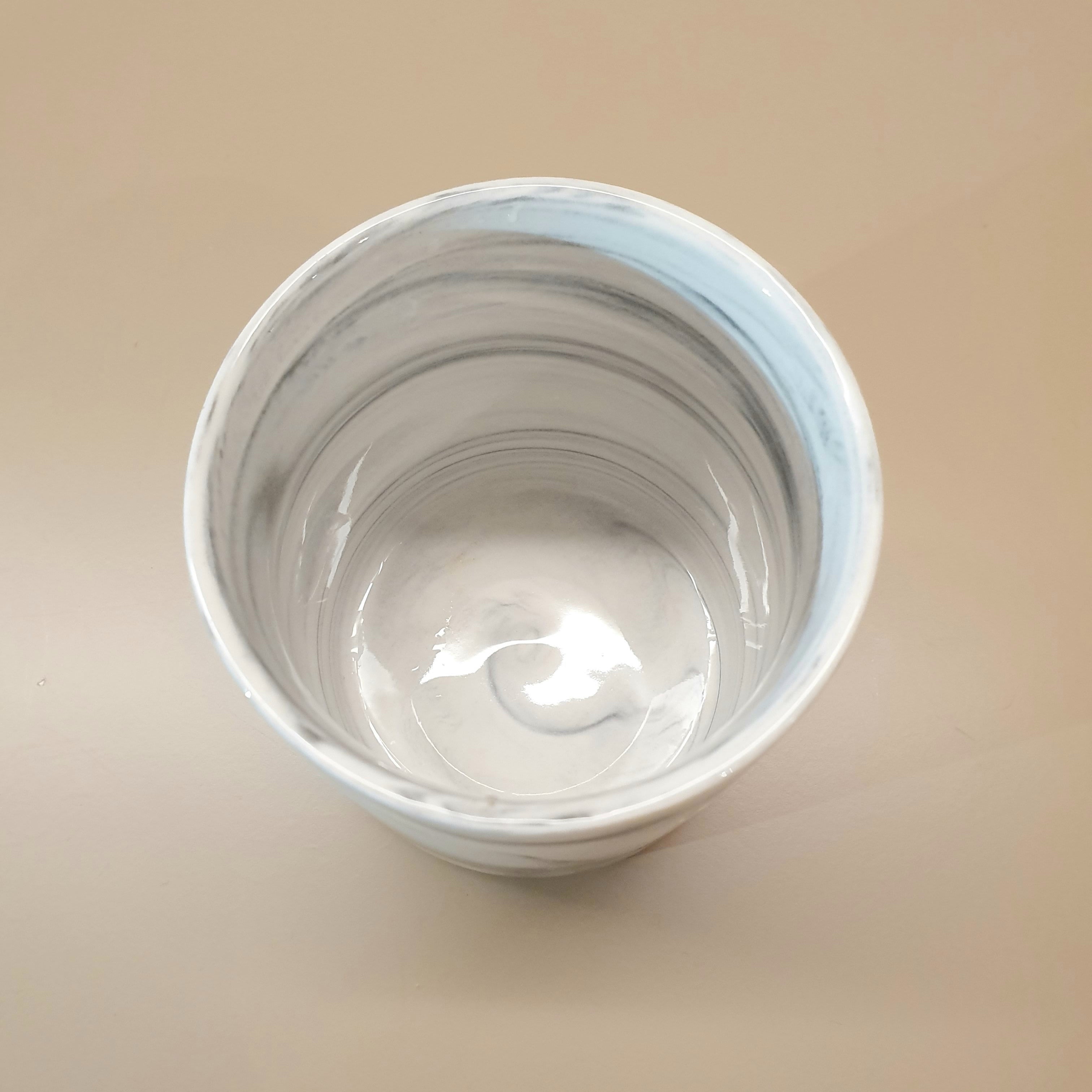 [CLEARANCE SALE] Marble-design Porcelain Pot (M)
